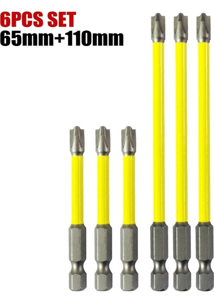 1 Adet 65MM 6 Adet 65MM 110MM 150MM Manyetik Özel Oluklu Çapraz Tornavida Bit Toplu Kafa Somun Sürücüleri Fph2 Soket Anahtarı Elektrikli El Aletleri (Yurt Dışından)