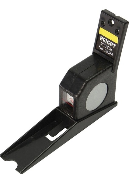 Siyah 2 M Vücut Büyüme Boy Altimetre Duvara Monte Geri Çekilebilir Mezura Ev Hastane Okul Için Taşınabilir Yükseklik Ölçme Ölçer (Yurt Dışından)