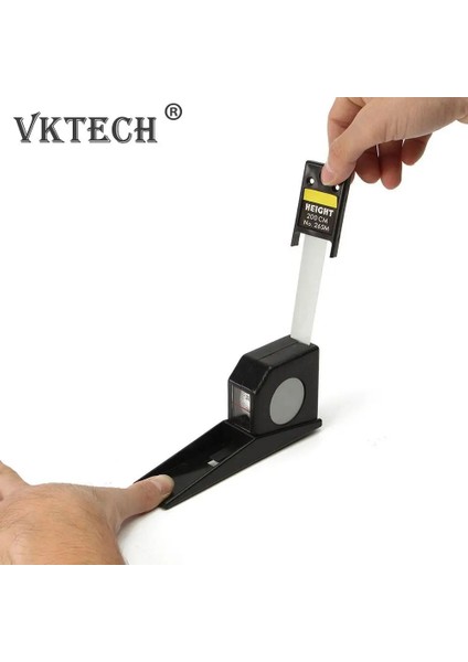 Siyah 2 M Vücut Büyüme Boy Altimetre Duvara Monte Geri Çekilebilir Mezura Ev Hastane Okul Için Taşınabilir Yükseklik Ölçme Ölçer (Yurt Dışından) fiyatları