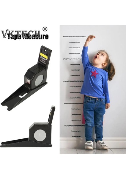 Siyah 2 M Vücut Büyüme Boy Altimetre Duvara Monte Geri Çekilebilir Mezura Ev Hastane Okul Için Taşınabilir Yükseklik Ölçme Ölçer (Yurt Dışından) fırsatları