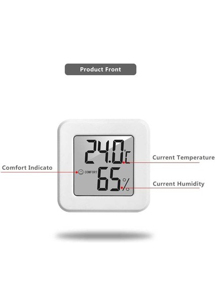 Whitea Mini Iç Mekan Termometresi LCD Dijital Sıcaklık Odası Higrometre Ölçer Sensörü Nem Ölçer Iç Mekan Termometresi Sıcaklık (Yurt Dışından) fiyatları