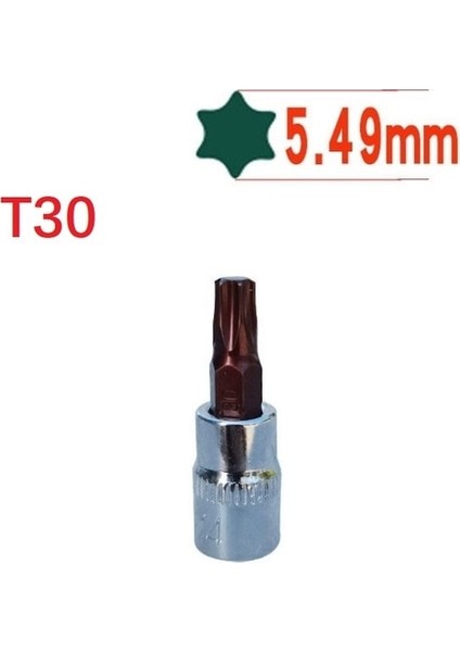 T30 1 Adet Hex Torx Tornavida Bit 1/4 Inç Sürücü Torx Bit Soket T8-T40 Altıgen Anahtarlar Somun Sürücü Kol El Aletleri (Yurt Dışından)