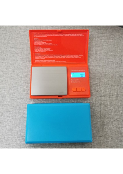 Kırmızı 700G Elektronik Dijital Cep Ölçeği 0.1g Dijital Cep Takı Ölçeği LCD Ekran (Yurt Dışından)