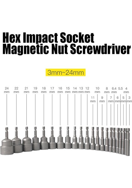 10MM x 65MM 1 Adet 5MM-19MM Altıgen Darbe Soket Manyetik Somun Tornavida Seti 1/4 6.35MM Anahtarı Matkap 65MM Uzun Adaptör Elektrikli Matkap Soket Kiti (Yurt Dışından) fiyatları