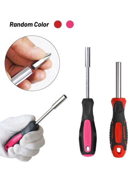 1/4 Inç 6.35MM Kafa Tornavida Kolu Altıgen Sürücü Kırmızı Manyetik Bit Tutucu Tornavida Spinner Kolu Bit Tutucu Cırcır Soket (Yurt Dışından) modelleri