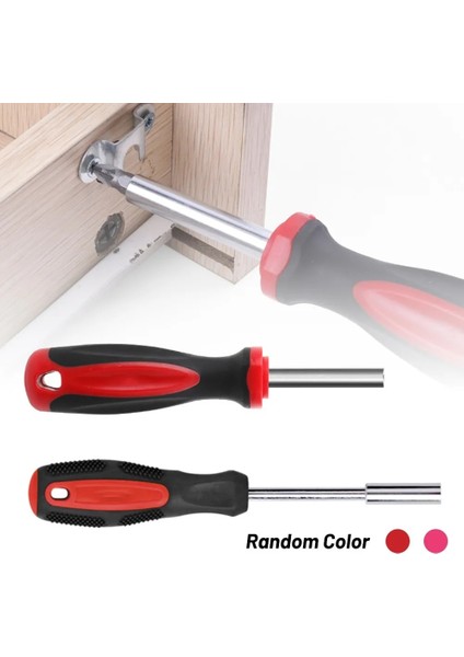 1/4 Inç 6.35MM Kafa Tornavida Kolu Altıgen Sürücü Kırmızı Manyetik Bit Tutucu Tornavida Spinner Kolu Bit Tutucu Cırcır Soket (Yurt Dışından) fırsatları