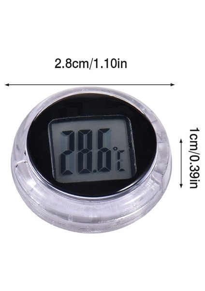 Motosiklet Metre Su Geçirmez Dayanıklı Motosiklet Dijital Termometre Metre Motosiklet Araba Iç Minyatür Saatler Enstrüman Aksesuarları (Yurt Dışından)