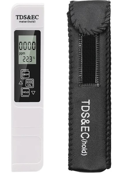 Beyaz Hiçbir Arka Işık Su Kalitesi Test Kalemi LCD Profesyonel 3'ü 1 Arada Ph Test Cihazı Tds Ec Sıcaklık Ölçer Ev Içme Suyu Saflık Test Kalemi (Yurt Dışından)