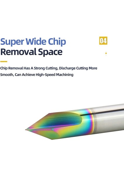 D3X50L, 90 Derece Kaplamasız 3f Karbür Pah Kırma Freze Tungsten Çelik Cnc Kesiciler V-Şekilli Uç Değirmeni Çapak Alma Yönlendirici Bit 60 90 120 Derece 23 Flüt (Yurt Dışından) indirimleri
