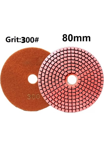 300 3 Inç 80MM Kuru/ıslak Elmas Parlatma Pedleri Araba Far Tamir Ahşap Cam Taş Zımpara Matkap Öğütücü Döner Aletler (Yurt Dışından)