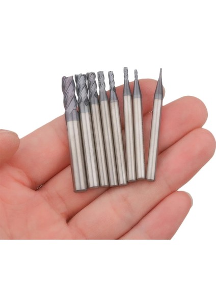 4 1 Adet Parmak Freze Kesme 4 Flüt Değirmen 1/1.5/2/2.5/3/4/5/6mm Alaşımlı Karbür Tungsten Çelik Freze Kesicisi Uç Değirmen Metal Kesici (Yurt Dışından)