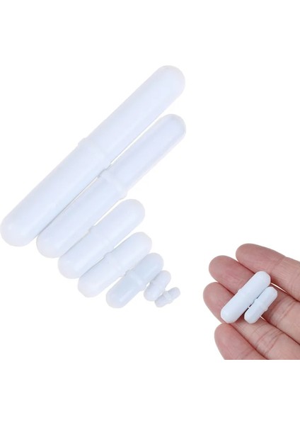 A6 Sıcak!1 Adet Ptfe Manyetik Karıştırıcı Mikser Karıştırma Çubuğu Beyaz Renk Pivot Halkası Olmadan 7 Boyut (Yurt Dışından) fırsatları