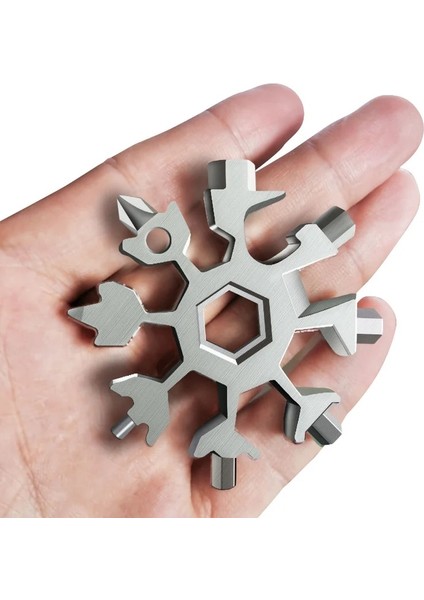 Alaşımlı Çelik-01 Taşınabilir Edc Çok Fonksiyonlu Tork Kar Tanesi Anahtarı Çelik Altıgen Evrensel 18'i 1 Arada Sekizgen Tornavida Ev Çok Amaçlı Alet (Yurt Dışından) modelleri