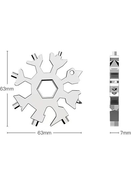 Alaşımlı Çelik-01 Taşınabilir Edc Çok Fonksiyonlu Tork Kar Tanesi Anahtarı Çelik Altıgen Evrensel 18'i 1 Arada Sekizgen Tornavida Ev Çok Amaçlı Alet (Yurt Dışından) indirimleri
