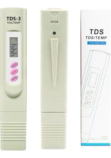 Kağıt El Tds Dijital Su Test Cihazı Su Test Kalemi Su Kalitesi Analizi Ölçer Su Saflığı Kontrolü 0-9999 Ppm Akvaryum Için (Yurt Dışından)