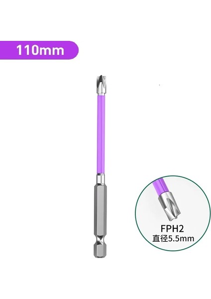 110MM-FPH2 Manyetik Özel Oluklu Çapraz Tornavida Bit Toplu Kafa Somun Sürücüleri Fph1 Fph2 Fph3 Soket Anahtarı Elektrikçi Elektrikli El Aletleri Için (Yurt Dışından)