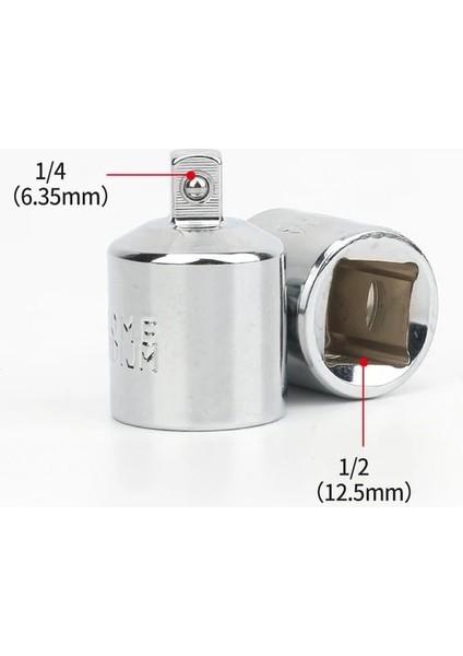 B Cr-V Çelik Soket Cırcır Dönüştürücü Adaptör Redüktör 1/2 "1/4" 1/2 "1/4" Araba Bisiklet Garaj Tamir Araçları Küçük Soket Araçları (Yurt Dışından)