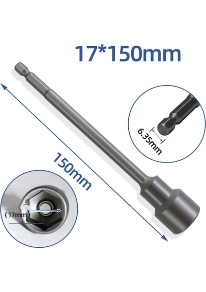 17MM 150MM 6MM-19MM Krom Vanadyum Çelik Lokma Anahtar Hex Manyetik Somun Anahtarı Kol Aracı Motosiklet Bisiklet Araba Makineleri (Yurt Dışından)