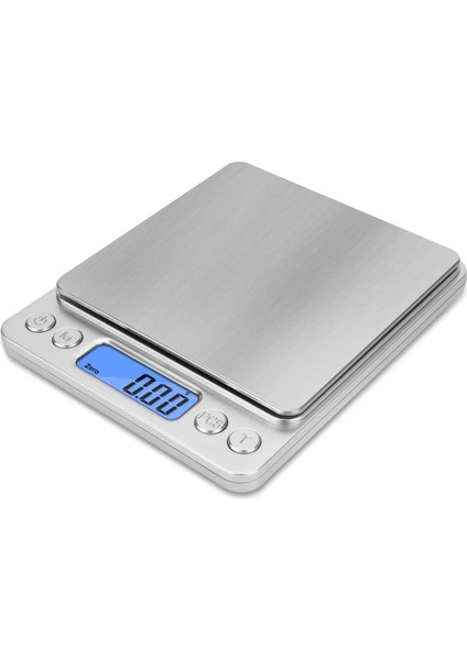 500G 0.01G Gram Ölçeği Dijital Mutfak Terazisi Mini Cep Pro Boyutu 500G x 0.01G Paslanmaz Çelik Platform Pişirme Pişirme Takı Ağırlığı (Yurt Dışından)
