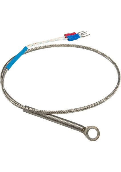 J 5mm Delik FTARR01 K E Tipi 0.5m Metal Ekranlama Kablosu 5mm 6mm 8mm 10MM 14MM Çaplı Delik Halka Başlı Termokupl Sıcaklık Sensörü (Yurt Dışından)