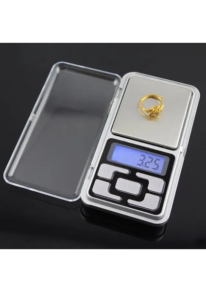 03 Taşınabilir LCD Ekran Ölçeği Dijital Elektronik Yüksek Hassasiyetli Takı Ölçeği Denge Cep Gram Tartı Araçları 200G/0.01G (Yurt Dışından)