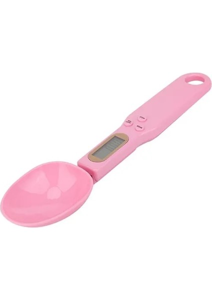Pembe 500G 0.1g Elektronik Mutfak Terazisi LCD Ekran Dijital Ağırlık Ölçüm Kaşığı Dijital Kaşık Ölçeği Mini Mutfak Terazileri Ev Için (Yurt Dışından)