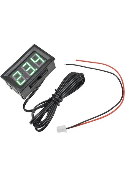 Halka Yeşil DC12V 0.56 "mini Dijital LED Termometre Araba Sıcaklık Monitörü Için Panel Metre Ölçüm Aralığı -50-120°C Sıcaklık Probu ile (Yurt Dışından)