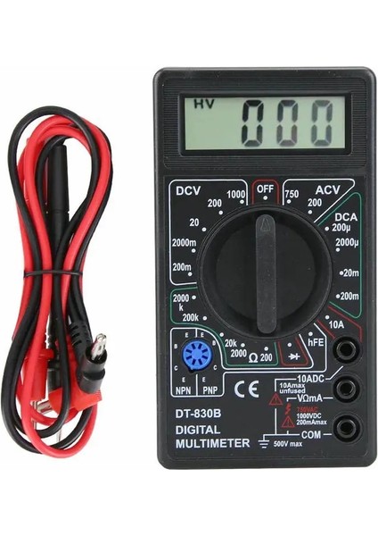 DT830B DT830B Ac/dc LCD Dijital Multimetre 750/1000 V Voltmetre Ampermetre Ohm Test Cihazı Yüksek Güvenlik El Metre Dijital Multimetre (Yurt Dışından) fiyatları
