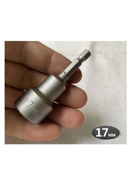 17MM Altıgen Bit Soket, Manyetik, 7mm Ila 19MM, 65MM Uzun, El / Elektrikli Matkap Için Altıgen Soket Anahtarı Darbeye Dayanıklı Soket (Yurt Dışından)