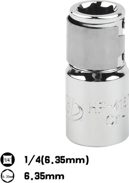 1pc 1/4 "soket Adaptörü Krom Vanadyum Çelik Kare Sürücü 1/4" Hex Shank Soket Uçları Dönüştürücü Tornavida Tutucu (Yurt Dışından)