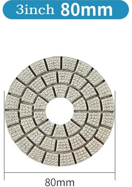 Beyaz 1 Adet 3 Inç 80MM Islak Elmas Parlatma Pedleri Esnek Taşlama Diskleri Elmas Buff Pedleri Granit Mermer Beton Taş Taşlama (Yurt Dışından) fırsatları