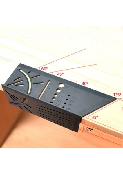Yeşil Plastik Ağaç Işleme 3D 90 Derece Ağaç Işleme Çok Fonksiyonlu Kare Açı Ölçer Iletki T Tipi Cetvel Açısı (Yurt Dışından) modelleri