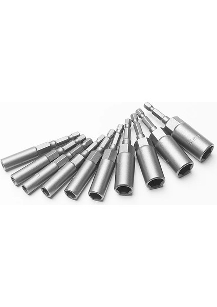 11MM-1 Adet 1 Adet Derin Hex Soket Somun Sürücü Matkap 1/4 "hex Shank Darbe Soket Adaptörü 80MM Uzunluk Tornavida Uçları 5.5-19MM Hızlı Adaptör (Yurt Dışından) fiyatları