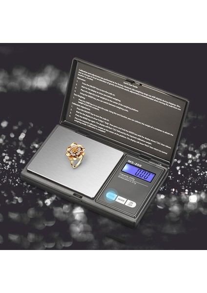 500G 0.01G Mini Elektronik Takı Ölçeği 0.01G/0.1G Yüksek Hassasiyetli Terazi Dijital Cep Ölçeği Altın Gram Denge Tartı LCD Arka Işık (Yurt Dışından)