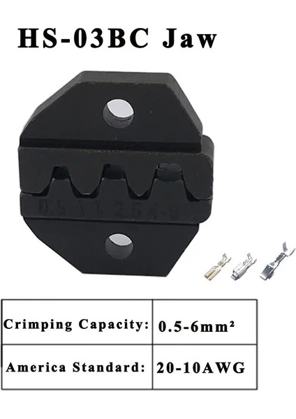 HS-03BC 230 mm Pense Için Sıkma Pensesi Çenesi, Fiş Yayı ve Sıkma Başlığı Terminalleri HS-02H HS-05H HS-03BC HS-10WF Yüksek Sertlikte Çene Aleti (Yurt Dışından) indirimleri