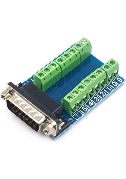 Erkek DB15 DP15 D-Sub VGA 15PIN Dişi Erkek Adaptör Jakı Terminali Pcb Kartı Çift Sıralı 15 P Konektörü RS232 Seri Port Soket Fişi (Yurt Dışından)