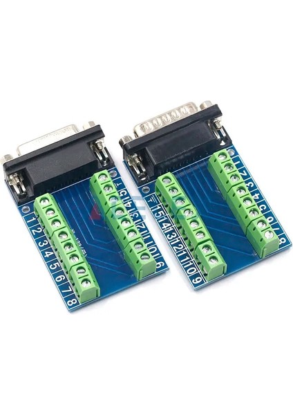 Erkek DB15 DP15 D-Sub VGA 15PIN Dişi Erkek Adaptör Jakı Terminali Pcb Kartı Çift Sıralı 15 P Konektörü RS232 Seri Port Soket Fişi (Yurt Dışından)