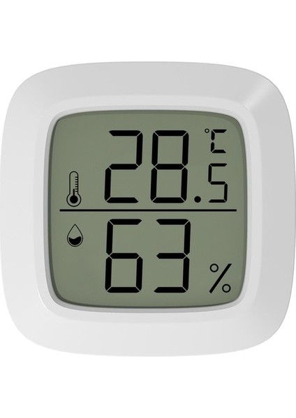 Beyaz Manyetik Mini LCD Dijital Oda Termometresi Sıcaklık Sensörü Nem Ölçer Kapalı Higrometre Ölçer Hava Istasyonu (Yurt Dışından)