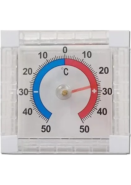 1 -50~50°c -20~70°c Yuvarlak Kare Yüksek Doğruluk Termometre Sıcaklık Ölçer Kapalı Dış Duvar Sera Ev Termometresi (Yurt Dışından)