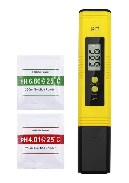 Sarı Ph Ölçer 0.01 Yüksek Hassasiyetli Su Kalitesi Test Cihazı 0-14 Ölçüm Aralığı ile Uygun Akvaryum Yüzme Havuzu (Yurt Dışından)