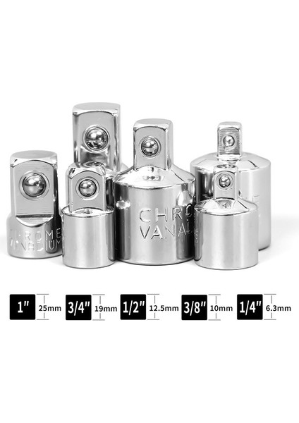 3 8 1 2 1/4 "3/8" 1/2 "sürücü Cırcır Lokma Seti Pnömatik Darbe Anahtarı Ortak Soket Adaptörü Dişi Erkek Dönüştürücü El Tamir Araçları (Yurt Dışından) modelleri