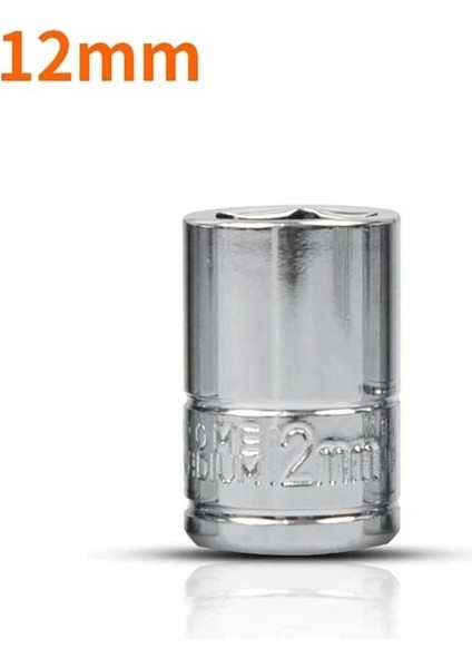 12MM 1/4 Soket Anahtarı Kafa Kol Çift Uçlu El Aletleri Oto Tamir Aracı Muhafaza Temizleme Aracı Arabası Standart 4-14 mm Cırcır Anahtarı Kullanımı (Yurt Dışından)