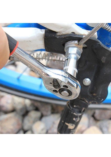 12MM 1/4 Soket Anahtarı Kafa Kol Çift Uçlu El Aletleri Oto Tamir Aracı Muhafaza Temizleme Aracı Arabası Standart 4-14 mm Cırcır Anahtarı Kullanımı (Yurt Dışından) fırsatları