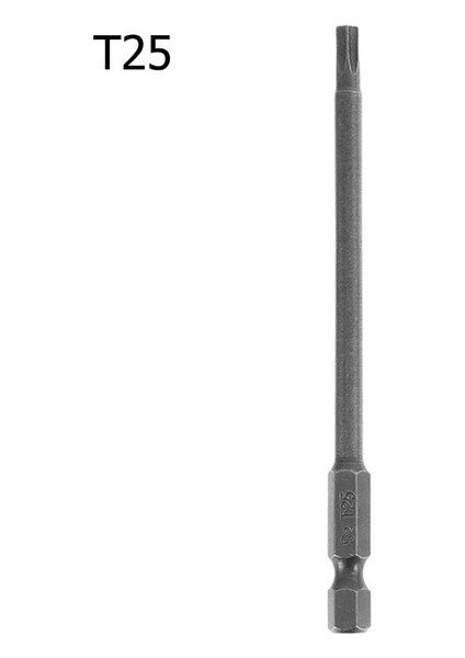 T25 1pc 100MM Uzun T8-T40 Manyetik Torx Tornavida Uçları Seti Elektrikli Tornavida Kafası T8,T10,T15,T20,T25,T27,T30,T40 Tornavidalar (Yurt Dışından)