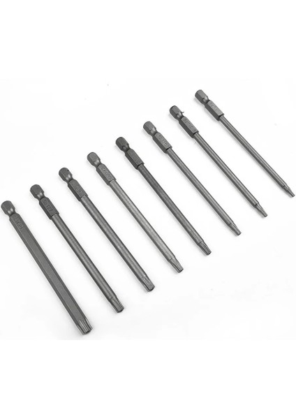 T25 1pc 100MM Uzun T8-T40 Manyetik Torx Tornavida Uçları Seti Elektrikli Tornavida Kafası T8,T10,T15,T20,T25,T27,T30,T40 Tornavidalar (Yurt Dışından) fiyatları