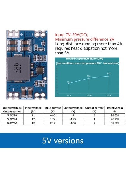 5A 5V 3.3V 5V 9V 12V 3A 5A MINI560 Adım Aşağı Dc-Dc Dönüştürücü Voltaj Regülatörü Buck Stabilize Güç Kaynağı Modülü LM2596'YI Değiştirin (Yurt Dışından)