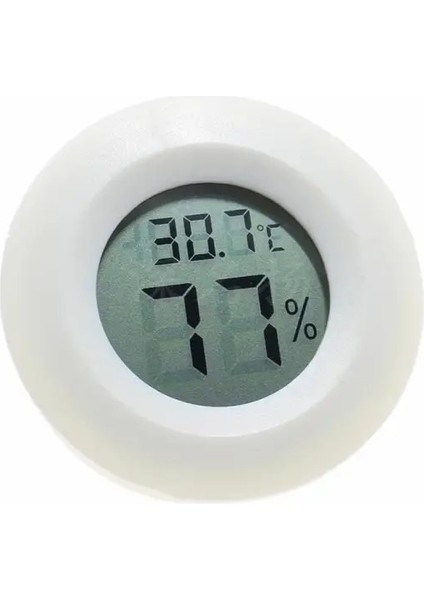 Beyaz 1 Adet Mini LCD Dijital Termometre Higrometre Termograf Pet Oto Araba Buzdolabı Dondurucu Test Cihazı Sıcaklık Nem Ölçer Dedektörü (Yurt Dışından)