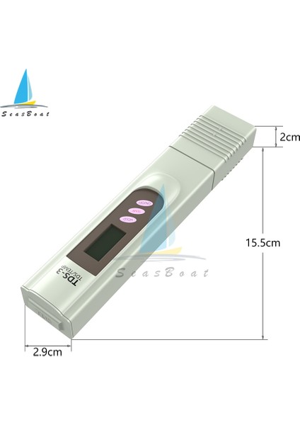 Tds Metre Taşınabilir Kalem Tds Metre Dijital Su Sayacı Filtresi Ölçüm Su Kalitesi Saflık Test Cihazı Ölçüm Aracı (Yurt Dışından)