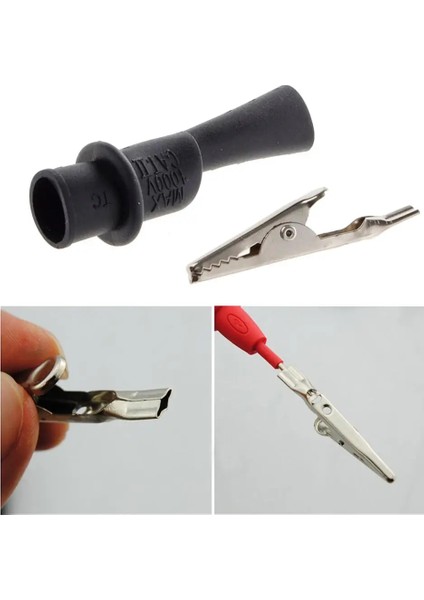 1 Çift 1 Çift Evrensel Prob Testi Dijital Multimetre Için Pin Uçları Iğne Ucu Metre Çok Metre Test Cihazı Kurşun Probe Tel Kalem Kablo 20A (Yurt Dışından)