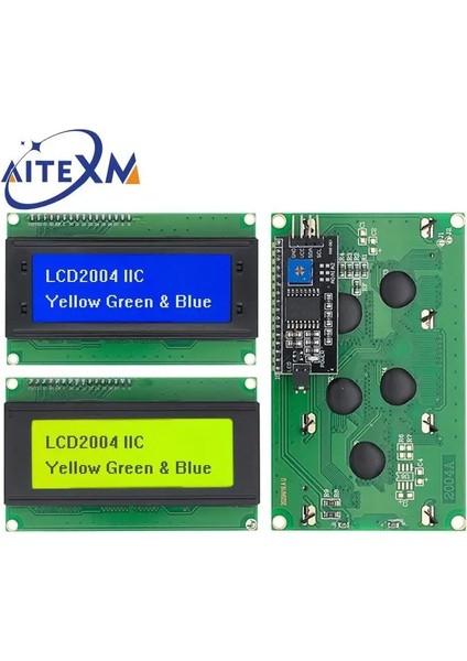 Iıc Arayüzü IIC/I2C/TWI LCD2004 2004 Seri Mavi Yeşil Arkadan Aydınlatmalı LCD Modülü Arduino Uno Için R3 MEGA2560 Seri Arayüz Adaptörü Modülü (Yurt Dışından)